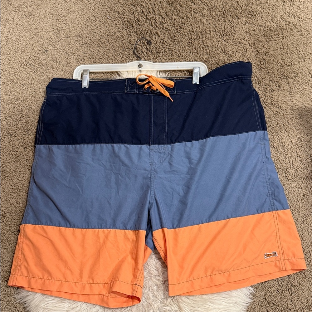 Vintage Le Tigre‎ Men’s Colorblock Brief Lined Swim Trunks Size XXL